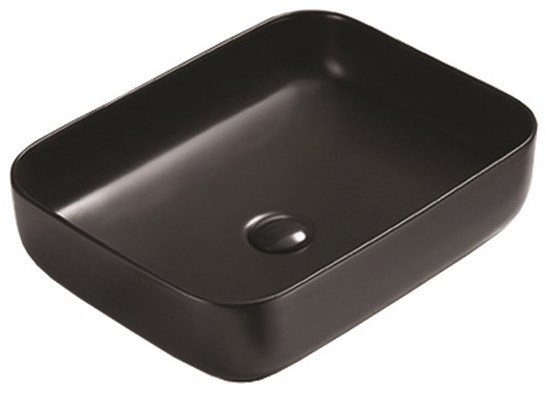 AZARIO Раковина накладная 500х390х130 цвет черный матовый (AZ-78109MB) AZ-78109MB - фото 354807
