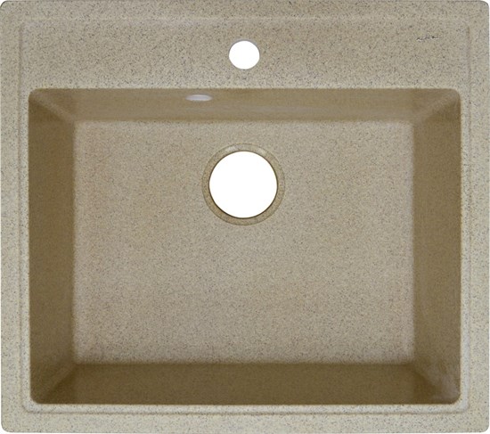 AZARIO Кухонная мойка Litos 570x505x200 искусственный мрамор, цвет Песочный (CS00078326) CS00078326 - фото 354859
