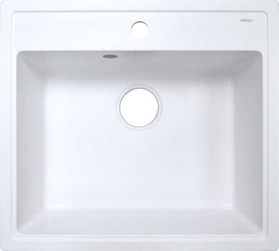 AZARIO Кухонная мойка Litos 570x505x200 искусственный мрамор, цвет Белый (CS00078321) CS00078321 - фото 355002