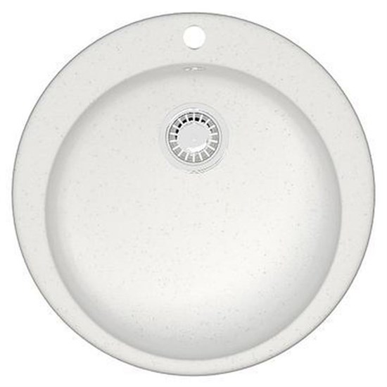 AZARIO Кухонная мойка Vital 507x507x200 искусственный мрамор, цвет Белый (CS00078342) CS00078342 - фото 355018