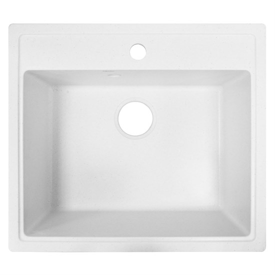 AZARIO Кухонная мойка Litos 570x505x200 искусственный мрамор, цвет Хлопок (CS00079702) CS00079702 - фото 355032