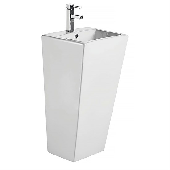AZARIO Раковина напольная FRETTA SQUARE 440х380х835 отдельностоящая, прямоугольная (AZ-303) AZ-303 - фото 355106