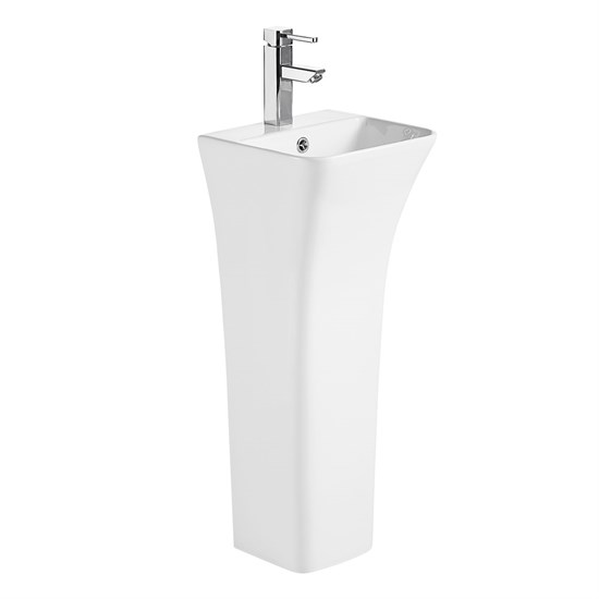 AZARIO Раковина напольная FRETTA SQUARE 340х340х835 отдельностоящая (AZ-515) AZ-515 - фото 355120