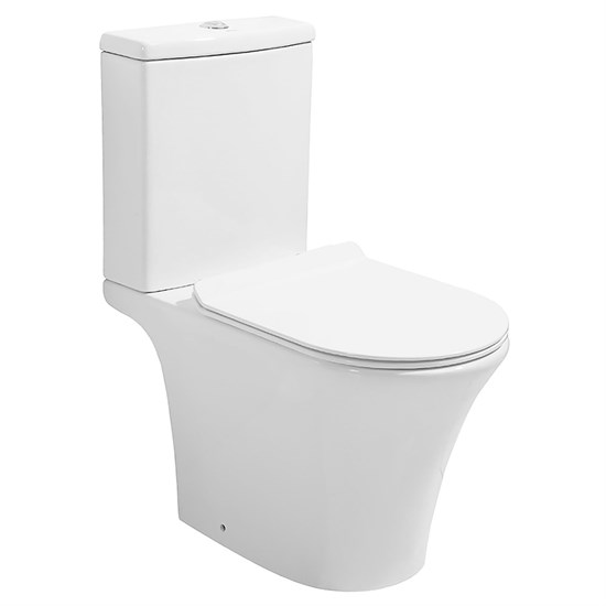 AZARIO Унитаз-компакт  Verde 650х380х790 напольный, безободковый, с быстросъемным сиденьем микролифт (AZ-8220) AZ-8220 - фото 355317