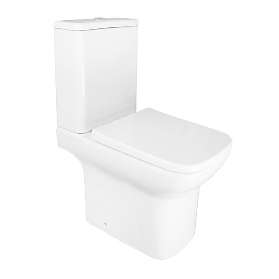 AZARIO Унитаз-компакт  Alba 620х405х805 напольный, безободковый, с сиденьем микролифт (AZ-8323) AZ-8323 - фото 355445
