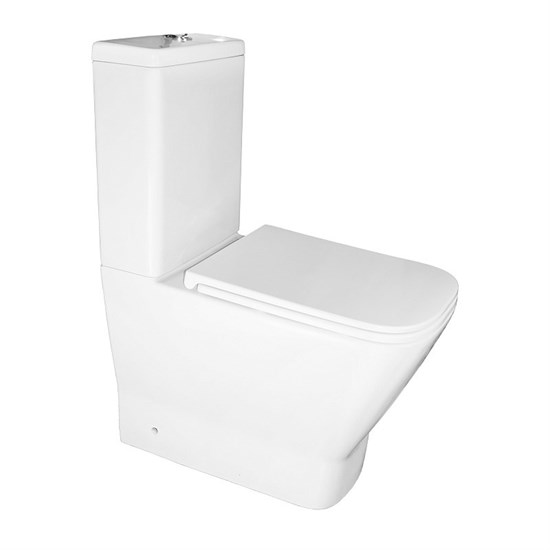 AZARIO Унитаз-компакт  Joy 365х620х805 напольный, безободковый, слив " скрытый Торнадо", с быстросъемным сиденьем микролифт (AZ-2168-UQ3) AZ-2168-UQ3 - фото 355551