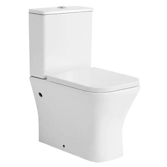 AZARIO Унитаз-компакт  Blaise 385х615х801 напольный, безободковый с быстросъемным сиденьем микролифт (AZ-55-1) AZ-55-1 - фото 356018
