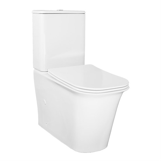 AZARIO Унитаз-компакт  VELISE 355х625x810 напольный, безободковый в комплекте с быстросъемным сиденьем микролифт (AZ-1222A) AZ-1222A - фото 356118