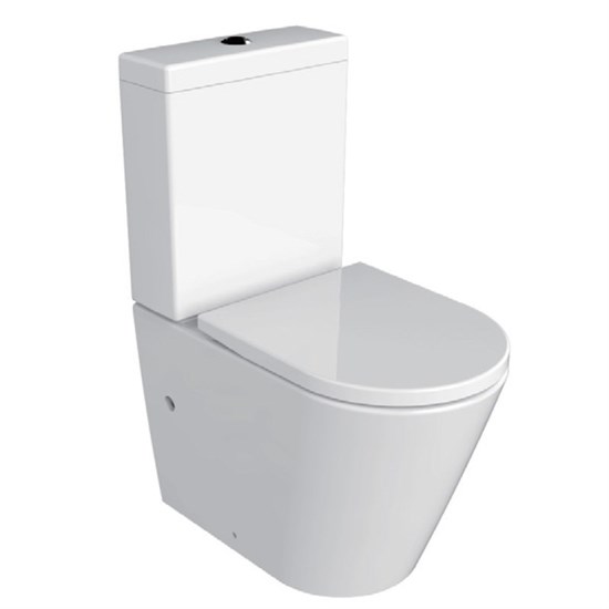AZARIO Унитаз-компакт  Luana 615х375х840 напольный, безободковый, с сиденьем микролифт (AZ-8593) AZ-8593 - фото 356542