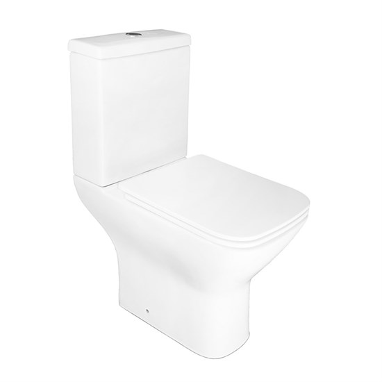 AZARIO Унитаз-компакт  Iris 600х380х775 напольный, безободковый, с сиденьем микролифт (AZ 8353) AZ-8353 - фото 356545