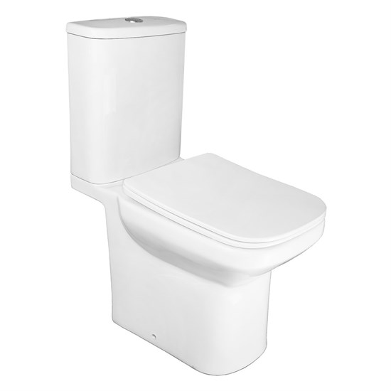 AZARIO Унитаз-компакт  Wandy 350х614х795 напольный, безободковый, с быстросъемным сиденьем микролифт (AZ-56D) AZ-56D - фото 356962