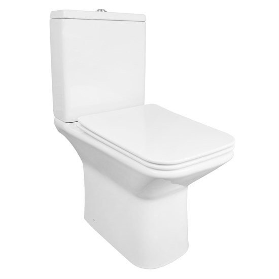 AZARIO Унитаз-компакт  Formal 370х315х790 напольный, безободковый, в комплекте с бачком и сиденьем микролифт (AZ-1353B) AZ-1353B - фото 357352