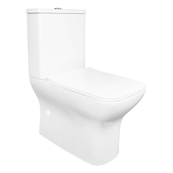 AZARIO Унитаз-компакт  Fresco 360х620х800 напольный, безободковый, с быстросъемным сиденьем микролифт (AZ-8302) AZ-8302 - фото 357368