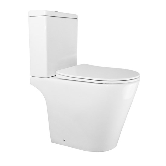AZARIO  Унитаз-компакт  Flin 365х590х790 напольный, безободковый с быстросъемным сиденьем микролифт (AZ-1363C) AZ-1363C - фото 357432