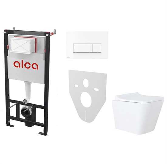 AZARIO Сет инсталляция Alсa AM101/1120-4:1 RU M570-0001 + унитаз Teramo AZ-0052 с сиденьем микролифт AM101/1120-4:1 RU M570-0001+AZ-0052 - фото 357989