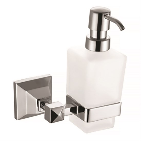 AZARIO Дозатор жидкого мыла ALTRE стеклянный, хром (AZ96012) AZ-96012 - фото 358601