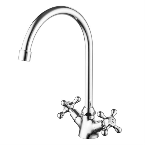 AZARIO Смеситель для кухни керамическая кран-букса, хром (AZ-HU245899) AZ-HU245899 - фото 358875
