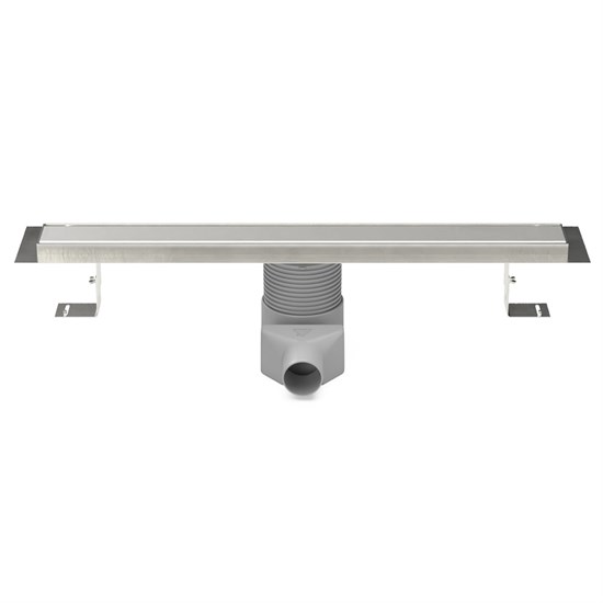 AZARIO Душевой лоток D40 Klasik 1050 мм, регулируемый поворотный слив, пластиковый, решетка и рамка из нержавеющей стали (AZ-CH N 1050 K) AZ-CH N 1050 K - фото 360589