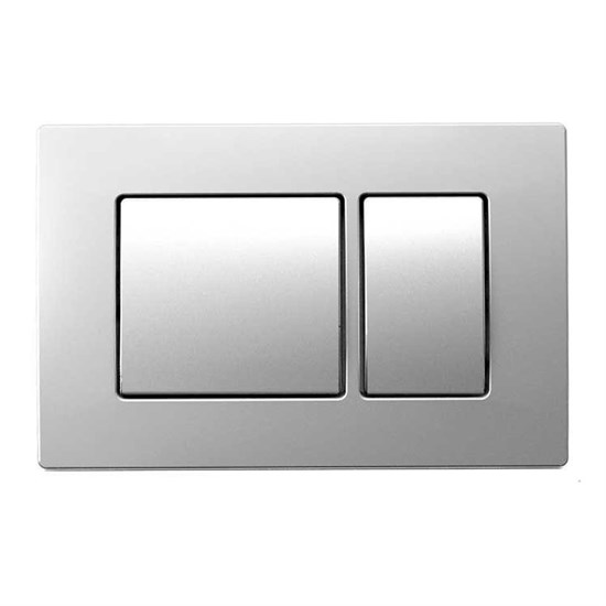 AZARIO Кнопка смыва двойная, хром матовый (AZ-8200-0030) AZ-8200-0030/P43-0110-0025 - фото 360840