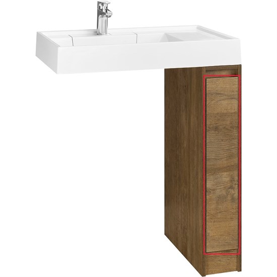 AQUATON Фасад для тумбы Лондри 20 Дуб Кантри (1A275001LHDY0) 1A275001LHDY0 - фото 362292