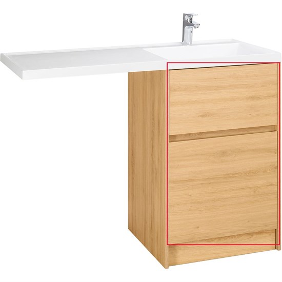 AQUATON Фасад для тумбы Лондри 60 Дуб Сантана (1A274801LH0C0) 1A274801LH0C0 - фото 362339
