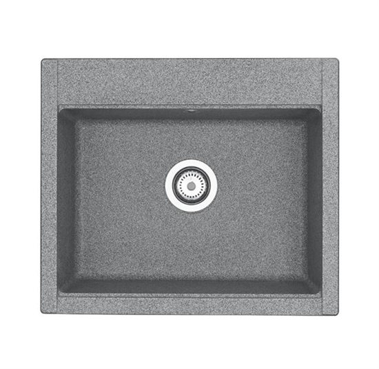 AQUATON Кухонная мойка Делия 60, серая (1A715232LD230) 1A715232LD230 - фото 363515