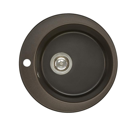 AQUATON Кухонная мойка Иверия 480мм., цвет кофе (1A711032IV280) 1A711032IV280 - фото 363623