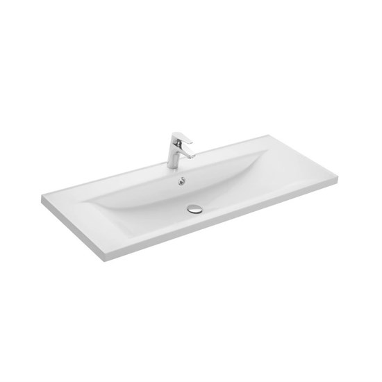 AQUATON Раковина Айрис 120, белая (1A729631AG010) 1A729631AG010 - фото 363706