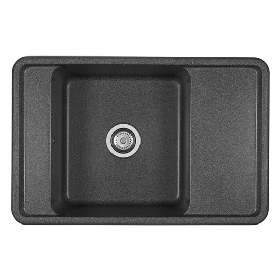 AQUATON Мойка для кухни Беллис 78 графит (1A725032BS210) 1A725032BS210 - фото 363748