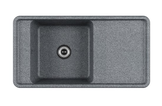 AQUATON Мойка для кухни Беллис 97, цвет серый (1A725132BS230) 1A725132BS230 - фото 363767