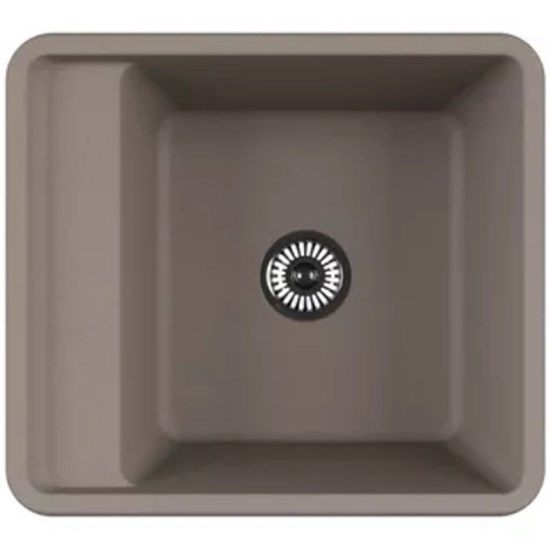 AQUATON Кухонная мойка Беллис 57 Серый шелк (1A724932BS250) 1A724932BS250 - фото 363784