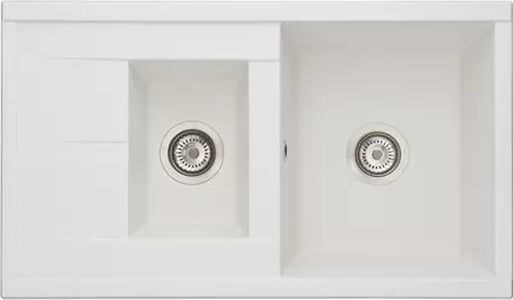 AQUATON Кухонная мойка Делия 87, двойная, цвет жемчуг (1A716232DE240) 1A716232DE240 - фото 363801