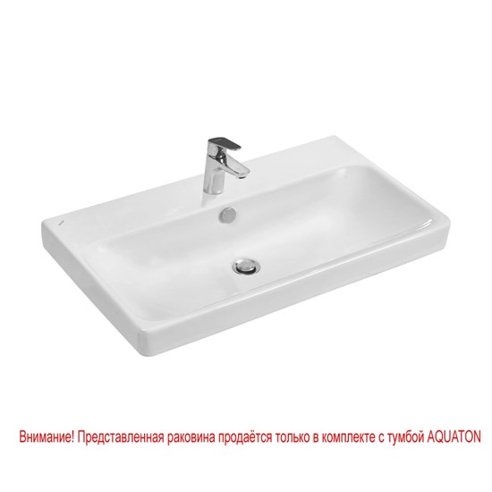 AQUATON Раковина мебельная Santek Адриана 80 отверстие под смеситель (1WH501772) 1WH501772 - фото 363941