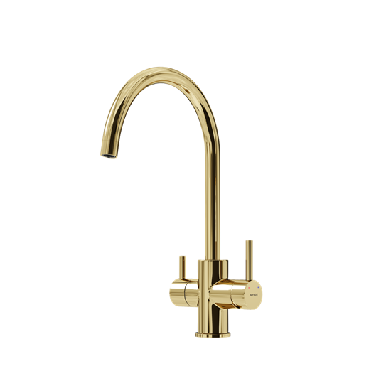 SANCOS Смеситель для кухни Taper с возможностью подключения фильтра для воды, цвет полированное золото, арт. SC4012ZG SC4012ZG