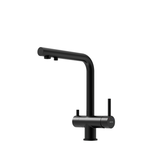 SANCOS Смеситель для кухни Foster с возможностью подключения фильтра для воды, цвет черный матовый, арт. SC4013MB SC4014MB