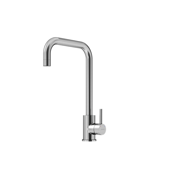 SANCOS Смеситель для кухни из нержавеющей стали Stainless, с поворотным Г изливом, арт SC12002SS SC12002SS - фото 364228