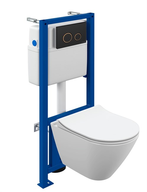 CERSANIT City Комплект CITY SMART CO DPL EO slim Инсталляция LINK PRO кнопка TWINS пластик черный матовый (68308) 68308 - фото 366412
