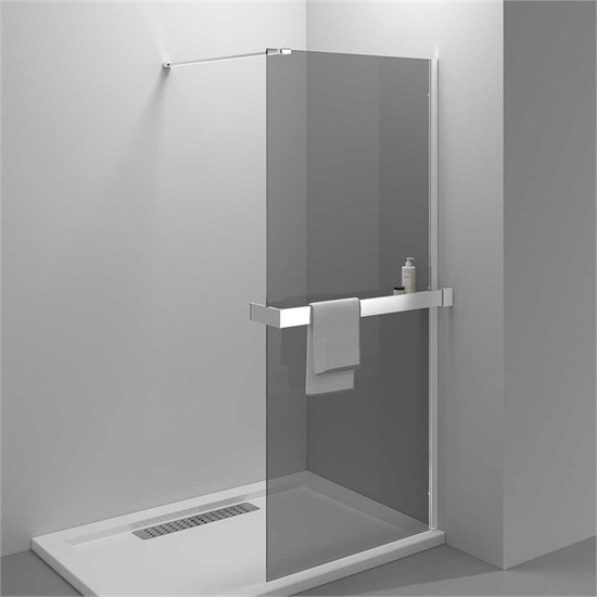 VINCEA Walk in HR Душевая перегородка ширина 90 см, профиль - хром / стекло - тонированное VSW-4HR900CG - фото 371692