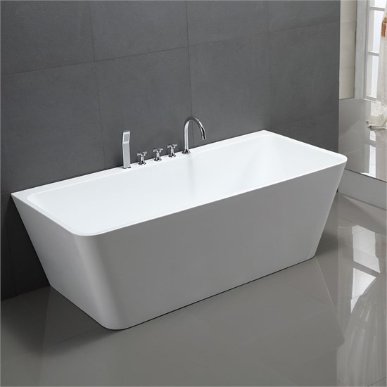 VINCEA Ванна акриловая VBT-425-1700 1700*800*600, цвет белый, щелевой перелив VBT-425-1700 - фото 372133