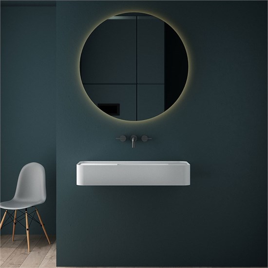 VINCEA Раковина из искусственного камня VWB-6S412MW, 1200*400*150, подвесная, цвет белый матовый VWB-6S412MW - фото 372187