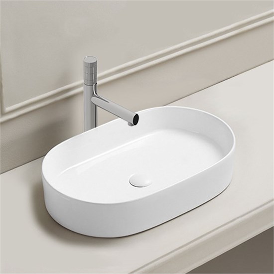 VINCEA Раковина керамическая VBS-50760, 600*380*122, накладная, цвет белый VBS-50760 - фото 372341