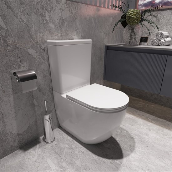 VINCEA Globo Унитаз-компакт Tornado Globo VT2-14T, белый, ультратонкое сиденье soft-close, P-trap VT2-14T - фото 372371
