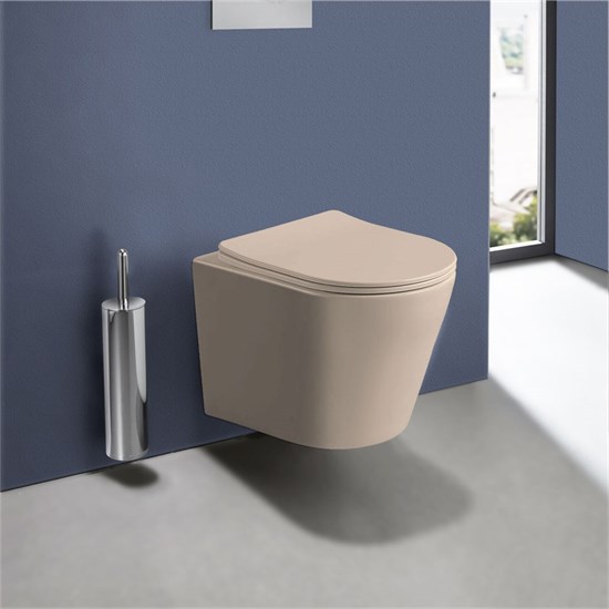 VINCEA Piatti Унитаз подвесной Piatti VT1-11SMC, цвет капучино матовый, ультратонкое soft-close сиденье VT1-11SMC - фото 372569