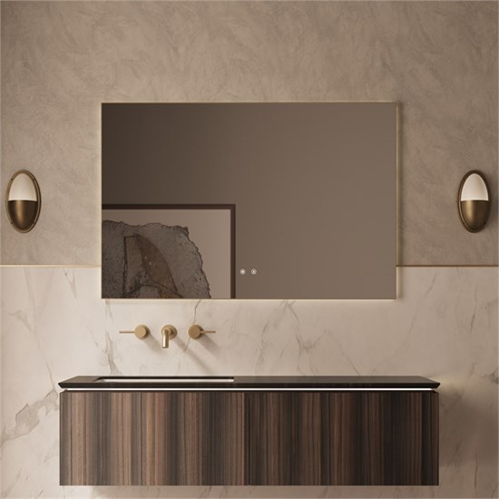 VINCEA База под раковину Luxe 1400 подвесная, 2 выкатных ящика soft close, натуральный орех VMC-4LX140WN - фото 372779