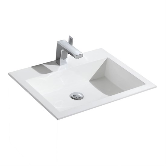 VINCEA Раковина VCB-13600W из искусственного камня, цвет белый VCB-13600W - фото 372869