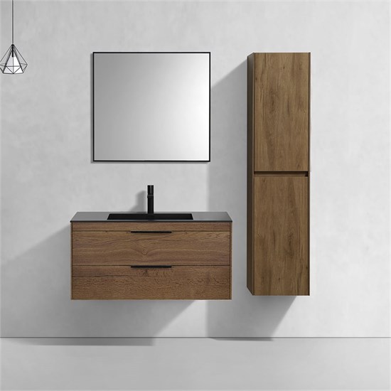 VINCEA База под раковину Chiara 2D 1000 подвесная, 2 выкатных ящика soft-close, T.Oak VMC-2C2100TO - фото 372981