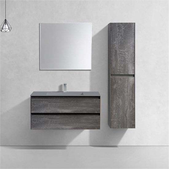 VINCEA База под раковину Luka 1000 подвесная, 2 выкатных ящика soft-close, G.Stone VMC-2L100GS - фото 373299