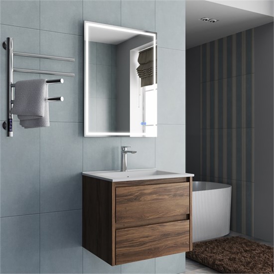 VINCEA База под раковину Gio 600 подвесная, 2 выкатных ящика soft-close, C.Oak VMC-2G600CO - фото 373327