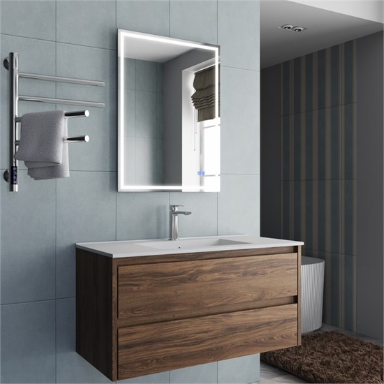VINCEA База под раковину Gio 1000 подвесная, 2 выкатных ящика soft-close, C.Oak VMC-2G100CO - фото 373413