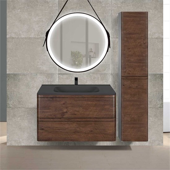 VINCEA База под раковину Vico 800 подвесная, 2 выкатных ящика soft close, R.Wood VMC-2V800RW - фото 373500